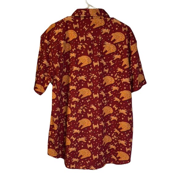 RSVLTS Men's Holiday Star Wars Button Down Shirt Size XL Christmas Rebel Crumbs - Picture 2 of 11